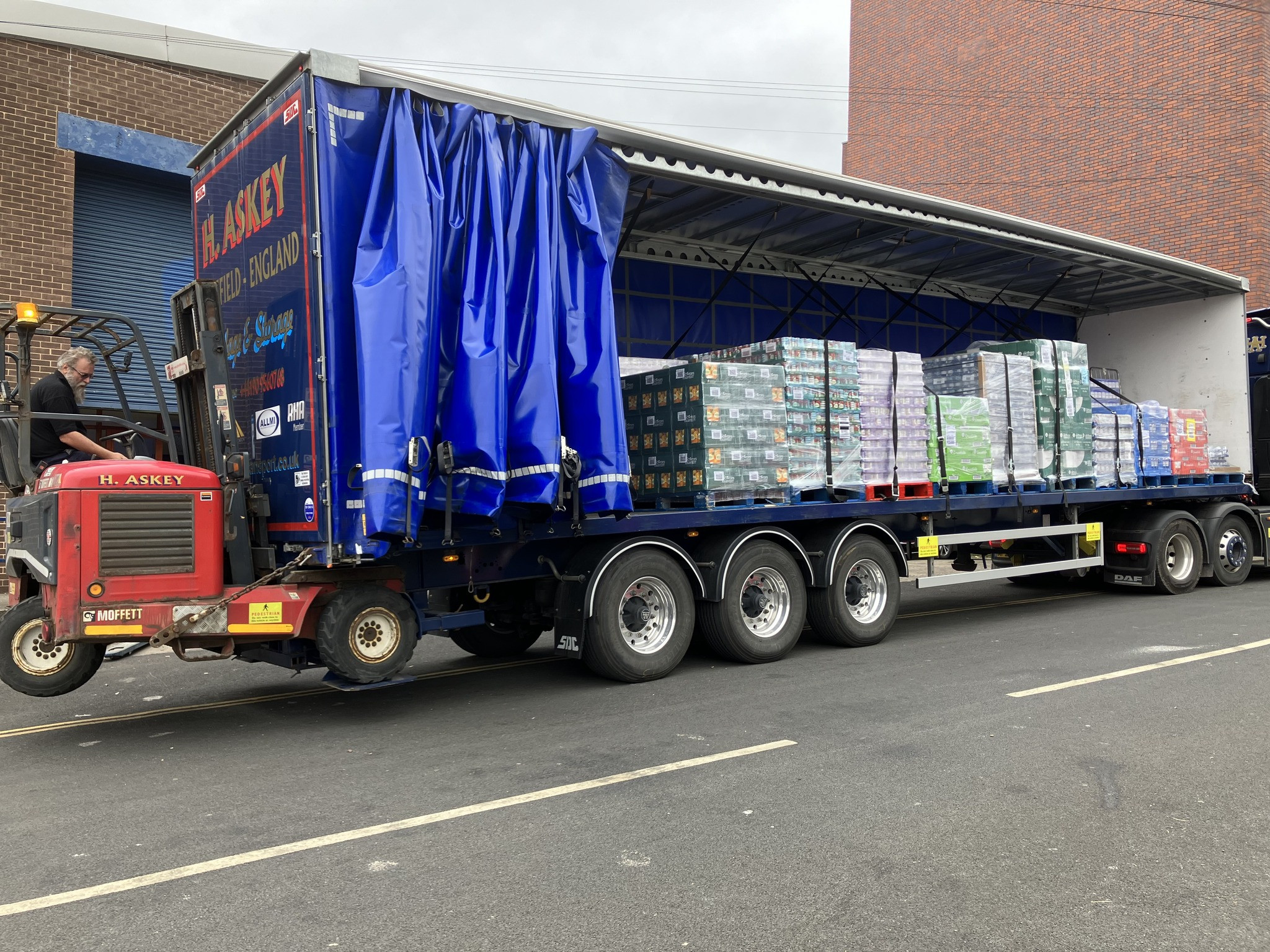 Foodbank lorry delivery